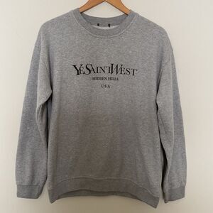 Kanye West Ye Sunday Service Ye Saint West Jesus Is King Crewneck S Yeezy Gray